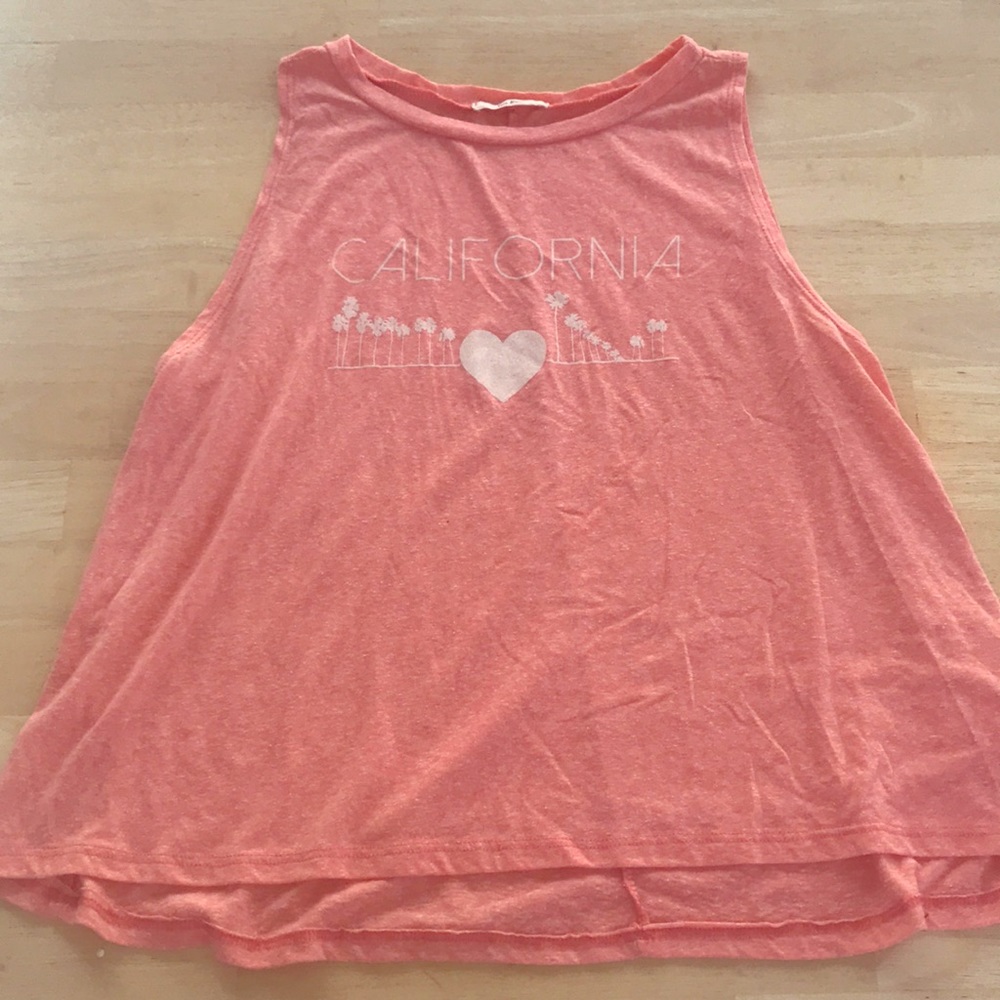 Girls Tres Bien Pink Tank Top “California”